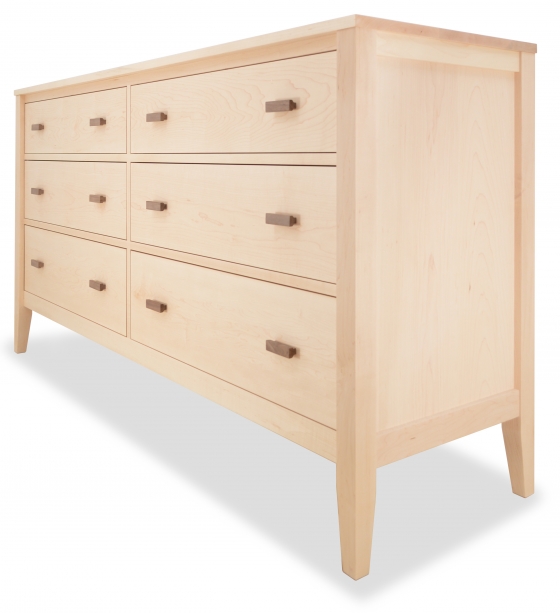 Horizon Dresser 6 Drawer Maple Maple Corner Woodworks